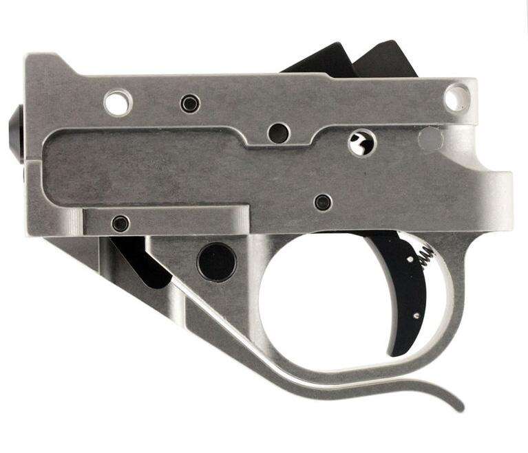 Parts Timney Triggers Ready Series TIMNEY RUGER 1022 SILVER HOUSING BLACK SHOE